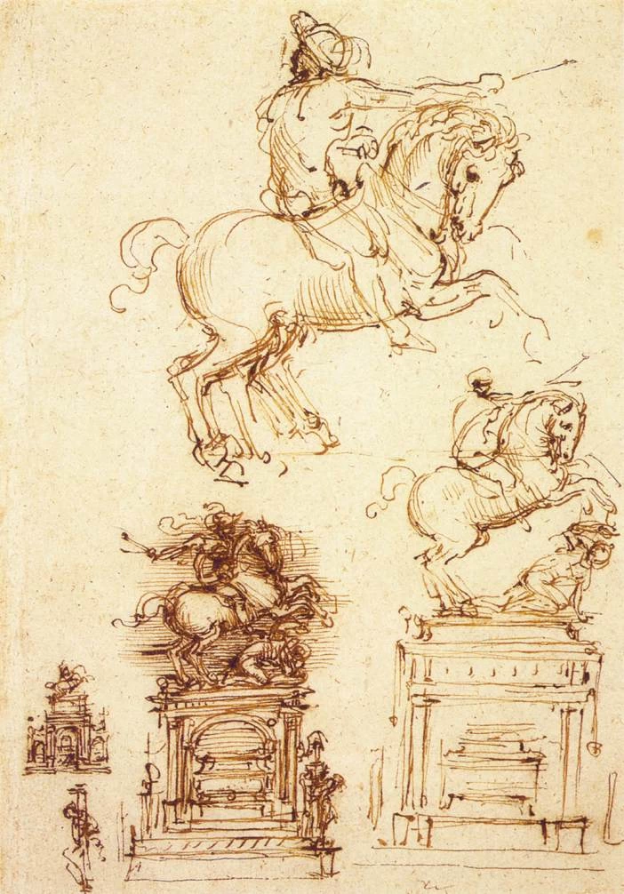 229-Studio per il Monumento Equestre Trivulzio